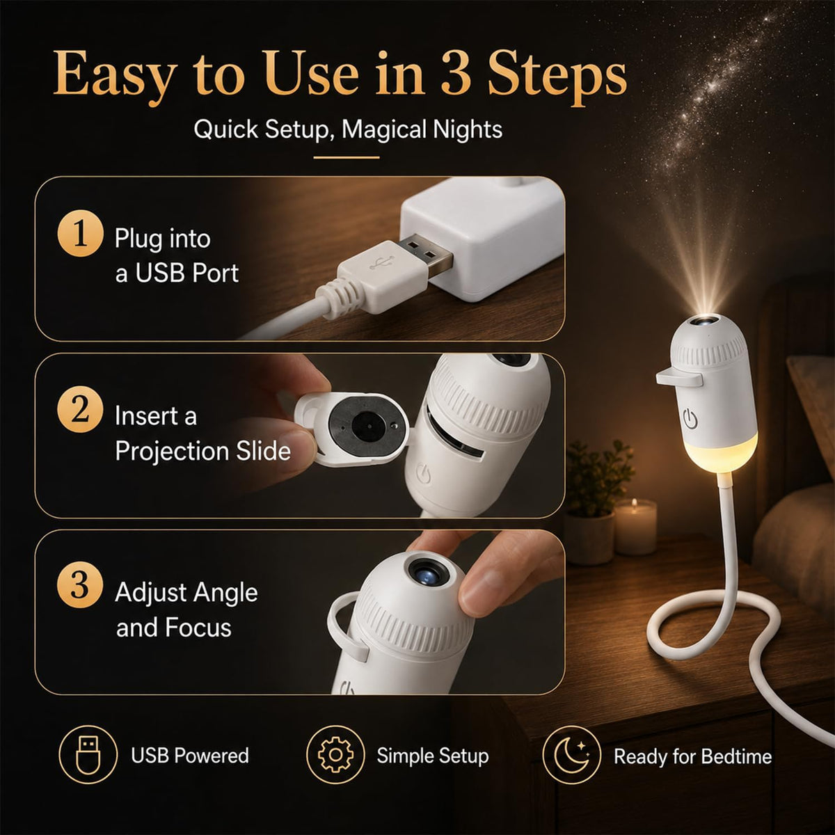 Galaxy Light Projector Lamp ( 6 Lenses )