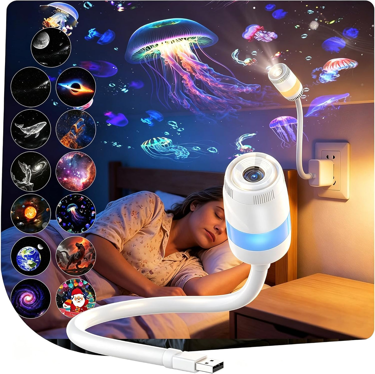 Galaxy Light Projector Lamp ( 6 Lenses )